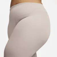Nike Zenvy женская Gentle-Support С высокой Талией 7/8 лосины (большие размеры) цвет коричневый