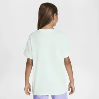 Nike Sportswear Big детские (Girls') футболка цвет зеленый