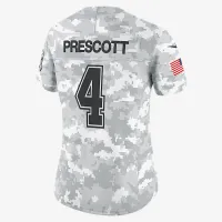 Dak Prescott Dallas Cowboys Salute to Service Women’s Nike Dri-FIT NFL Limited Jersey цвет белый