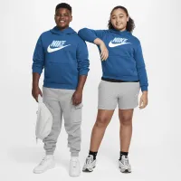 Nike Sportswear Club Fleece Big детские Толстовка с капюшоном (Extended Size) синий