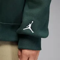 Nike Jordan Brooklyn Fleece женская Crew-Neck свитшот цвет зеленый