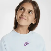Nike Sportswear Big Kids' (Girls') Short-Sleeve Top Blue