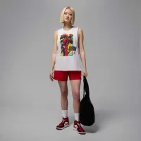 Nike Jordan жіноча Sleeveless Graphic футболка колір коричневий