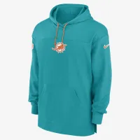 Miami Dolphins Sideline Jersey чоловічі Nike Dri-FIT NFL Pullover Толстовка з капюшоном колір зелений