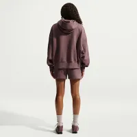 Nike Sportswear Phoenix Fleece женская Over-оверсайз Pullover Толстовка с капюшоном цвет фиолетовый