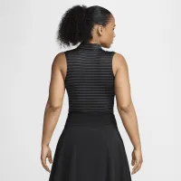 Nike Victory женская Dri-FIT Sleeveless Striped для гольфа Polo цвет черный