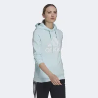 Кофта/футболка adidas Loungwear Essentials Logo Fleece Толстовка с капюшоном HM1905 - Голубая
