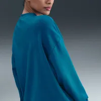 Nike Sportswear Club Fleece женская Loose Crew-Neck свитшот синий