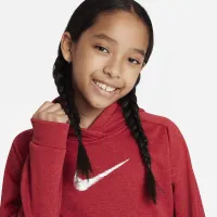 Nike Multi+ Big детские Therma-FIT Pullover Толстовка с капюшоном цвет красный