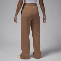 Nike Jordan Flight Fleece женская Open-Hem Pants цвет коричневый