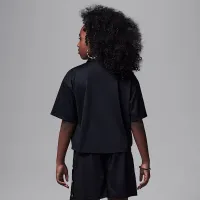 Nike Jordan Dri-FIT тренувальні Camp Big дитячі Jumpman Mesh Top колір чорний