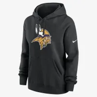 Minnesota Vikings Club женская Nike NFL Pullover Толстовка с капюшоном цвет черный