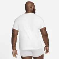 Nike Dri-FIT Essential хлопковыеStretch мужские Slim Fit Crew Neck Undershirt (2 пары) цвет белый