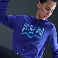 Nike Sportswear Club женская Pullover Толстовка с капюшоном цвет фиолетовый