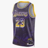 LeBron James Los Angeles Lakers 2025/26 Select Series мужские Nike Dri-FIT NBA Swingman Jersey цвет фиолетовый