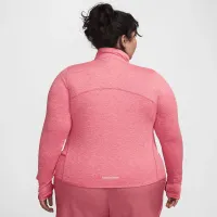 Nike Dri-FIT Swift Element UV женская 1/4-Zip Running Top (большие размеры) Pink