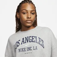 Nike Sportswear Phoenix Fleece женская Over-оверсайз Crew-Neck Graphic свитшот цвет серый