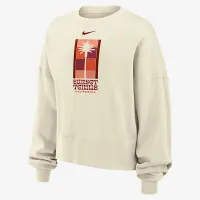 Nike Phoenix Fleece жіноча Tennis Crew-Neck світшот колір білий