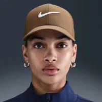 Nike Dri-FIT Club Structuколір червоний Swoosh Cap колір коричневий