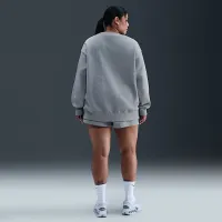 Nike Sportswear Phoenix Fleece женская оверсайз Crew-Neck свитшот (большие размеры) цвет серый