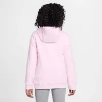 Nike Big детские волейбольные Pullover Толстовка с капюшоном Pink