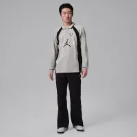 Nike Jordan Flight мужские Long-Sleeve Polo Jersey цвет серый