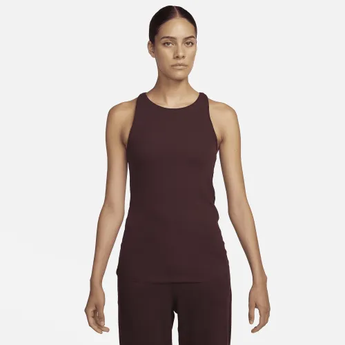 Nike Yoga Luxe SE женская Ribbed Tank цвет красный