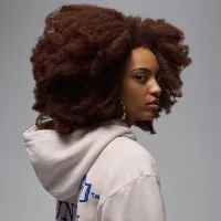 Nike Jordan x Union LA чоловічі Fleece Толстовка з капюшоном колір коричневий