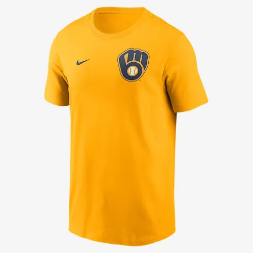 Milwaukee Brewers 2-Hit чоловічі Nike MLB футболка Yellow