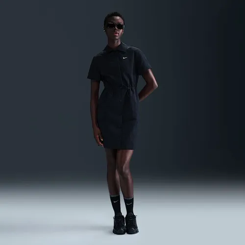 Nike Sportswear Everything Wovens жіноча Short-Sleeve Mini Костюм колір чорний