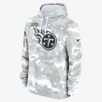 Tennessee Titans Salute to Service Primary Edge Club чоловічі Nike NFL Pullover Толстовка з капюшоном колір білий