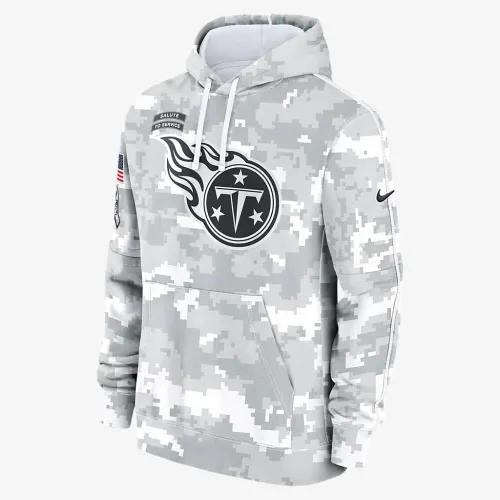 Tennessee Titans Salute to Service Primary Edge Club чоловічі Nike NFL Pullover Толстовка з капюшоном колір білий