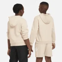 Nike Sportswear Club Fleece Big дитячі Толстовка з капюшоном (Extended Size) колір коричневий
