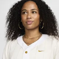 Nike Serena Williams Design Crew жіноча Short-Sleeve Baseball Top колір білий