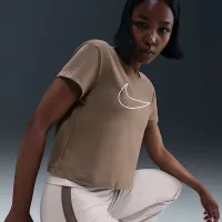 Nike Sportswear жіноча Short-Sleeve Graphic футболка колір коричневий