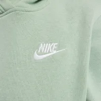 Nike Sportswear Club Fleece Big детские Pullover Толстовка с капюшоном цвет зеленый