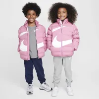 Nike Little детские Wrapped Swoosh Debossed Quilted Куртка Pink