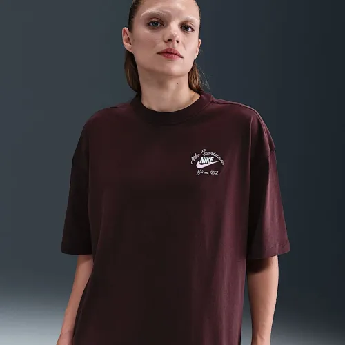 Nike Sportswear жіноча оверсайз футболка колір червоний