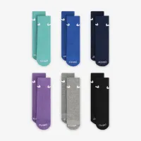 Nike Dri-FIT Performance Basics Little детские Crew носки (6 пары) цвет зеленый