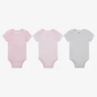 Nike Baby Essentials Baby (0-9M) 3 пари Bodysuits різнокольорові