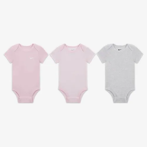 Nike Baby Essentials Baby (0-9M) 3 пари Bodysuits різнокольорові
