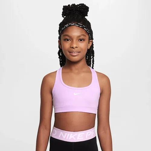 Nike Swoosh Girls' Sports Bra цвет фиолетовый