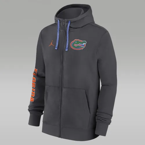 Florida Gators Sideline Team Issue чоловічі Nike College Full-Zip Толстовка з капюшоном колір сірий