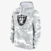 Las Vegas Raiders Salute to Service Primary Edge Club чоловічі Nike NFL Pullover Толстовка з капюшоном колір білий