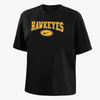 Iowa жіноча Nike College Boxy футболка колір чорний