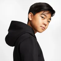 Nike Air Jordan Big детские (для мальчиков) Pullover Толстовка с капюшоном цвет черный