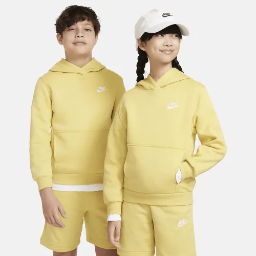 Nike Sportswear Club Fleece Big дитячі Pullover Толстовка з капюшоном Yellow