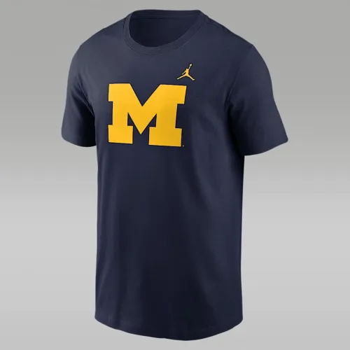 Michigan Wolverines Primetime Logo чоловічі Nike College футболка блакитний