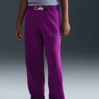 Nike Culture of баскетбольные Big детские Fleece Pants цвет фиолетовый