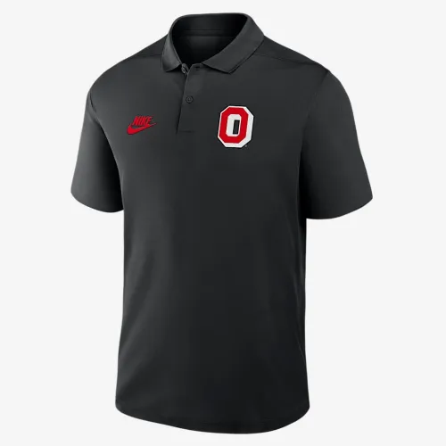 Ohio State Buckeyes Primetime Victory Legacy Vault Logo мужские Nike Dri-FIT College Polo цвет черный